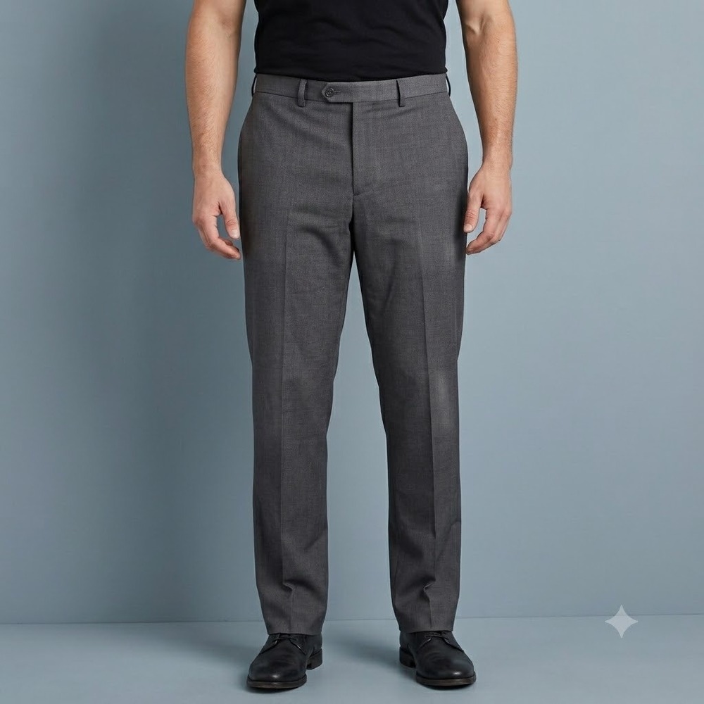 Ralph Ralph Lauren Dress Pants Men's 36x32 Gray Stretch Trousers